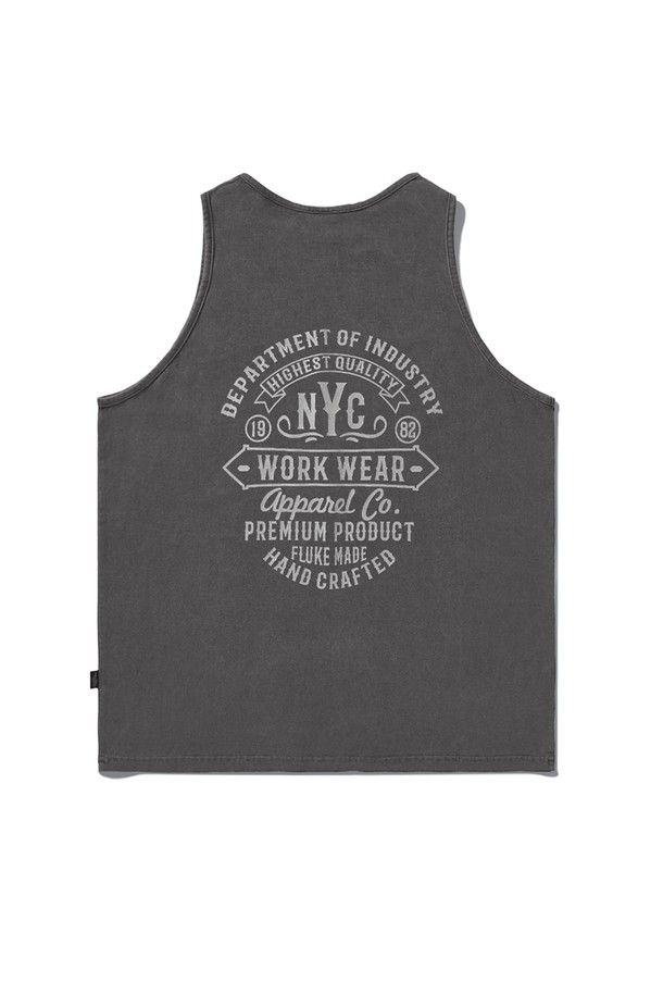 FLUKE - 반팔티셔츠 - NYC 워크웨어 피그먼트 슬리브리스 FSL109 / 4color