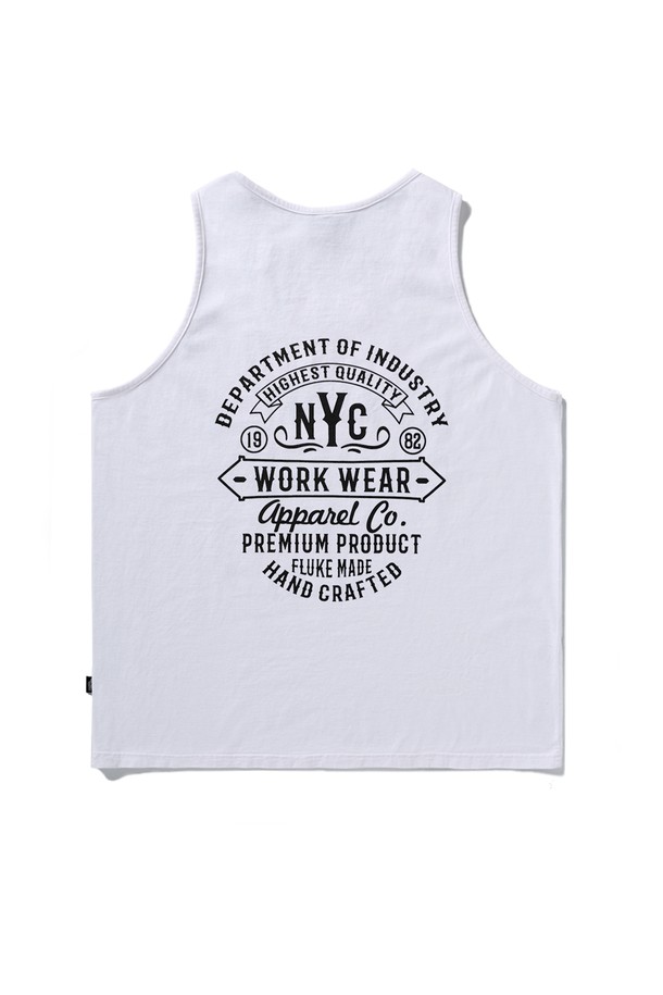 FLUKE - 반팔티셔츠 - NYC 워크웨어 피그먼트 슬리브리스 FSL109 / 4color