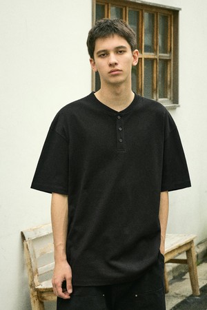 헤비웨이트 10s 헨리넥 반팔티셔츠 MST180 / 5color