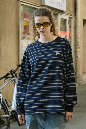 플루크 어반 리파인먼트 로고 스트라이프 긴팔 티셔츠 FLT128 / 2color