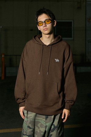 플루크 슬램로고 어센틱 후드 티셔츠 브라운 FHT602