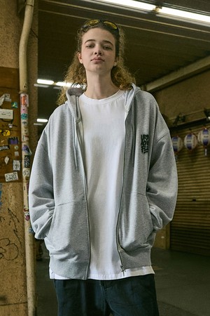 플루크 어치브 그래피티 오버핏 후드 집업 FZT1034-Z / 2color