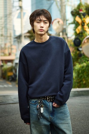 플루크 어반 스트레이트 크롭 맨투맨 티셔츠 FMT900C / 4color