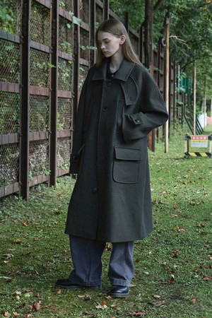 미니멀 시퀀스 패치포켓 발마칸 울 코트 MCO105 / 3color