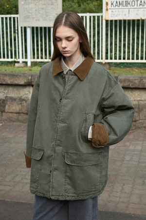 슬로우 레코드 보아 카라 헌팅 자켓 MJK131 / 3color