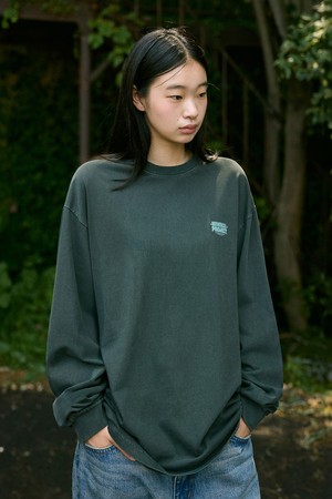 트랜지션  피그먼트 오버핏 롱 슬리브 티셔츠 MLT117 / 5color