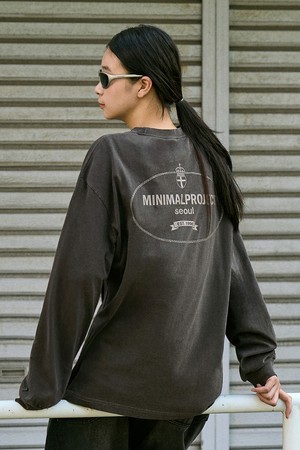 웨어러블 피그먼트 오버핏 롱 슬리브 티셔츠 MLT116 / 4color