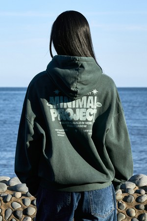 트랜지션  피그먼트 오버핏 후드 티셔츠 MHT128-Z / 4color