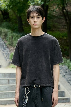 리파인드 워싱 크롭 반팔 티셔츠 MST182C / 3color