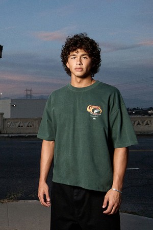 플루크 크롭 가스톤 레이크뷰 피그먼트 반팔 티셔츠 FST742C / 4Color