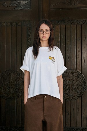 플루크 크롭 가스톤 레이크뷰 피그먼트 반팔 티셔츠 FST742C / 4Color