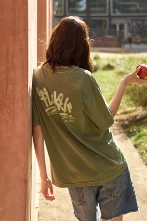 플루크 그래피티 로고 피그먼트 반팔 티셔츠 FST750 / 4color