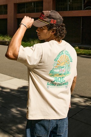 플루크 AQE 롱아일랜드 그래픽 반팔 티셔츠 FST358 / 3Color