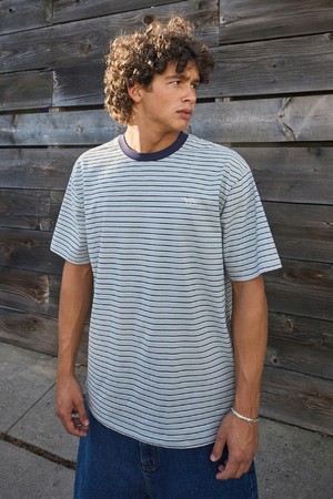 플루크 캐주얼 스트라이프 반팔 티셔츠 FST344 / 3Color