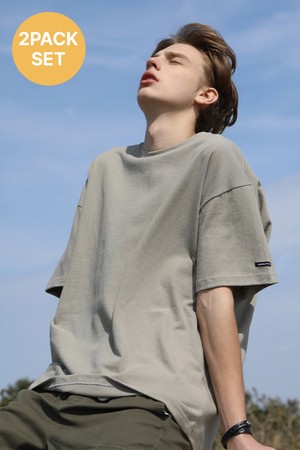 (1+1)미니멀프로젝트 베스트 컬러 로버스트 헤비 오버핏 반팔티셔츠 MST127