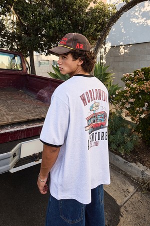 플루크 월드와이드 어드벤처 링거 반팔 티셔츠 FST347 /  3Color