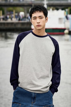 언더 로그 래글런 긴팔 티셔츠 MLT122 / 7COLOR