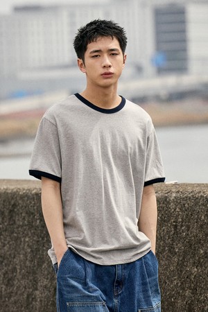 언더 로그 링거 반팔 티셔츠 MST189 / 6COLOR