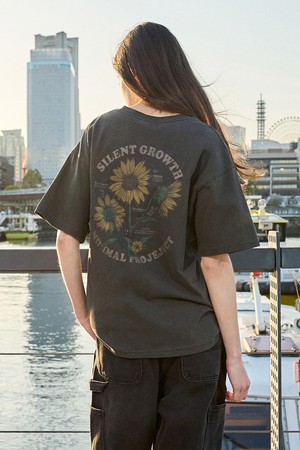 선플라워 블루밍 피그먼트 반팔 티셔츠 MST184 / 5COLOR