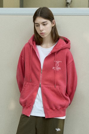 클로버 피그먼트 후드 집업 FZT1048 / 4Color