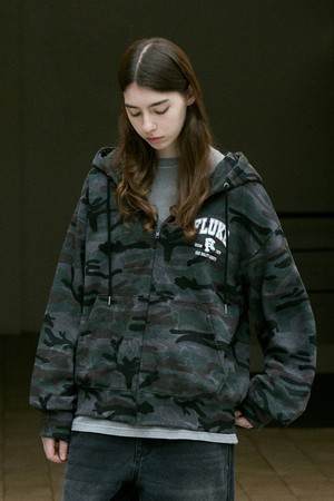 카모 그래픽 후드 집업 FZT1046 / 2Color