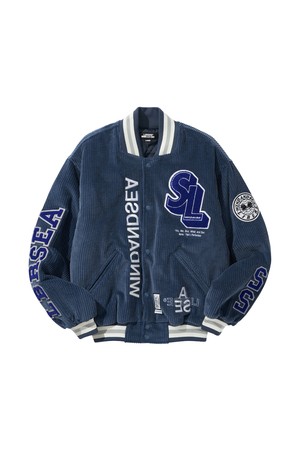 WDS X LIBERE VARSITY JACKET / ROYAL BLUE