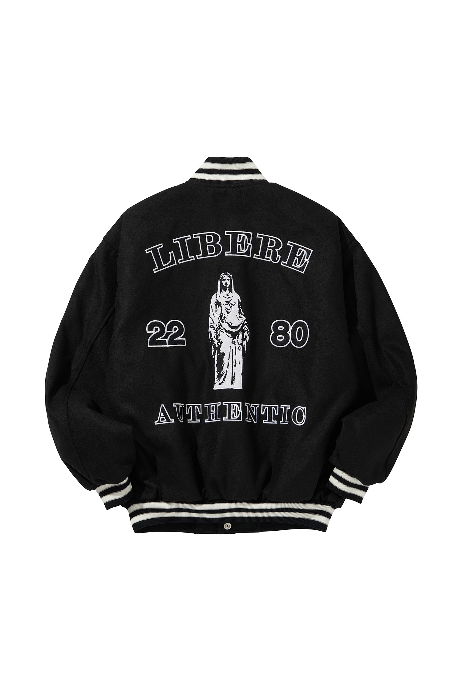 LIBERE VARSITYJACKET / BLACK_LIBEREKOREA