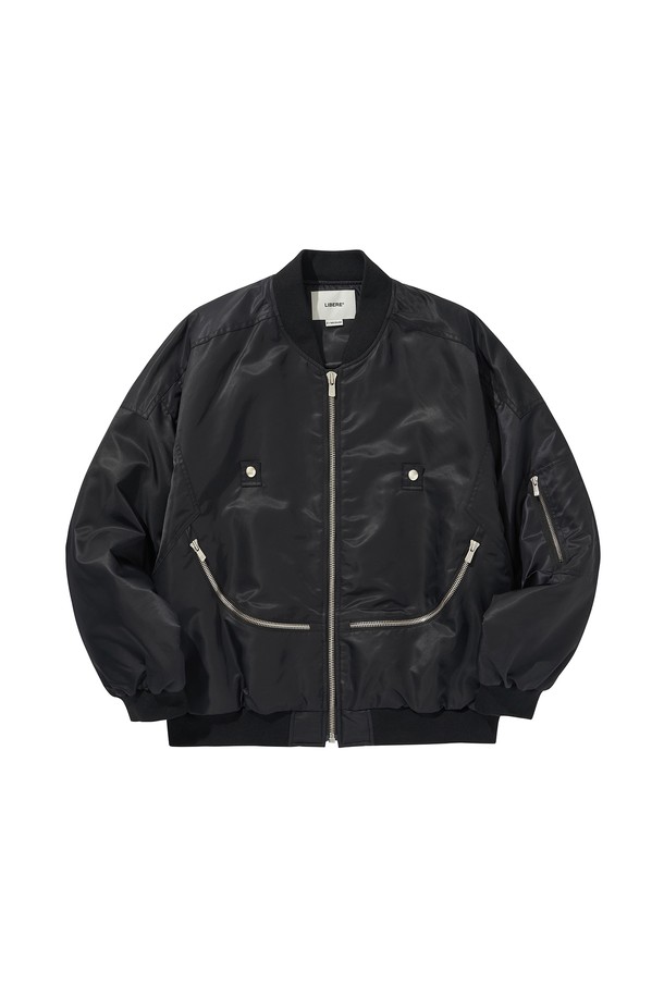 CHUCKLE MA-1 JACKET / BLACK_LIBEREKOREA