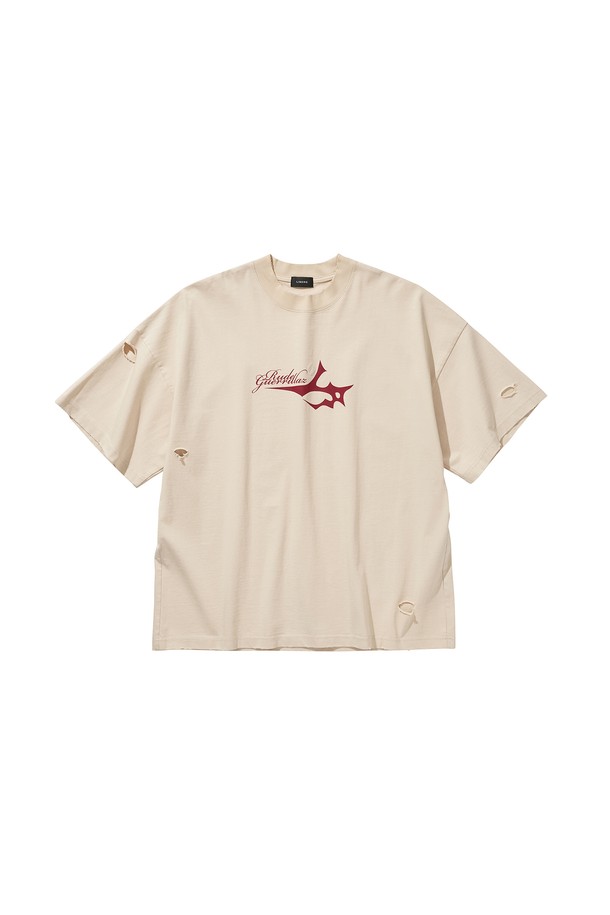 LIBEREKOREA - 반팔티셔츠 - RUDE SS T SHIRT / BEIGE