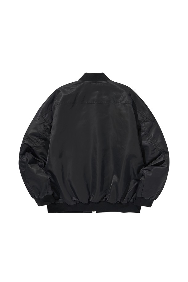 LIBEREKOREA - 블루종/점퍼 - CHUCKLE MA-1 JACKET / BLACK