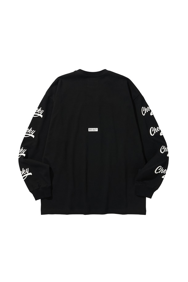 LIBEREKOREA - 긴팔티셔츠 - CHEEKY LONG SLEEVE / BLACK