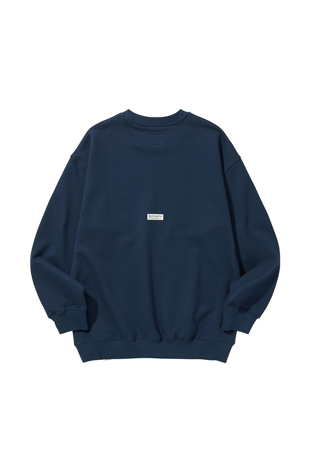 LIBEREKOREA - 스웨트셔츠 - CHEEKY CREW SWEAT / NAVY