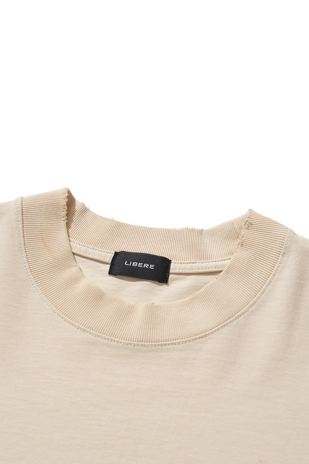 LIBEREKOREA - 반팔티셔츠 - RUDE SS T SHIRT / BEIGE