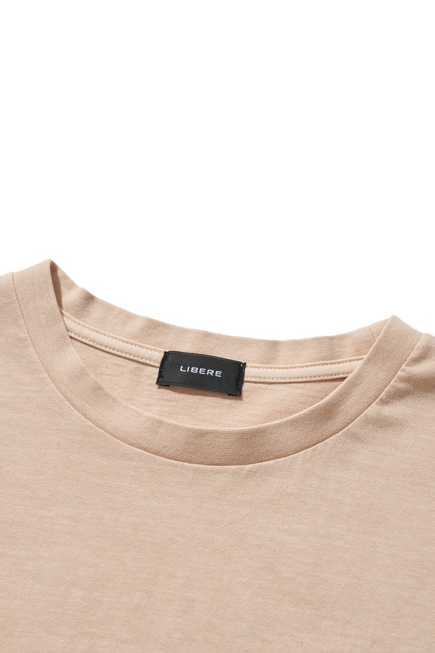 LIBEREKOREA - 반팔티셔츠 - RELAXED SS T-SHIRT / BEIGE