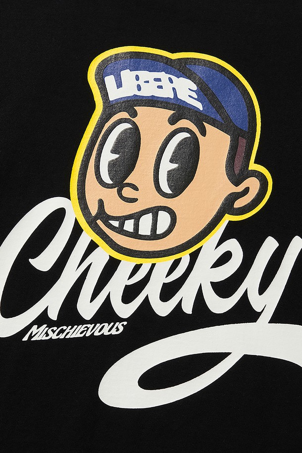 LIBEREKOREA - 긴팔티셔츠 - CHEEKY LONG SLEEVE / BLACK