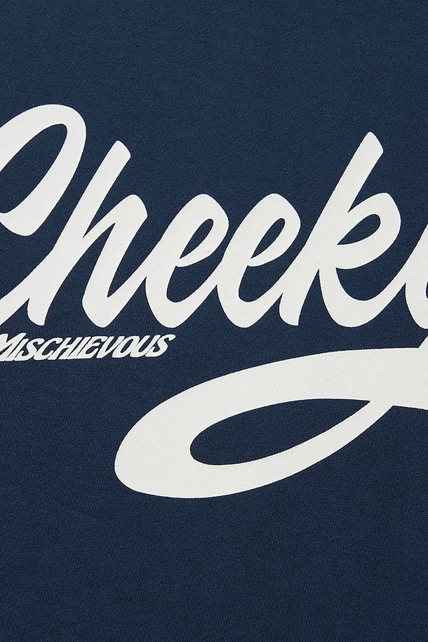 LIBEREKOREA - 스웨트셔츠 - CHEEKY CREW SWEAT / NAVY