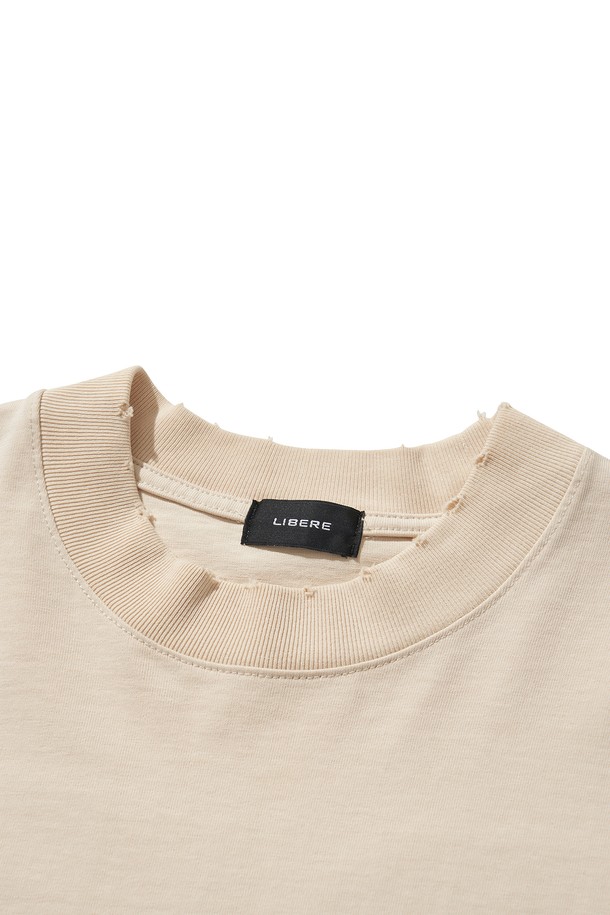 LIBEREKOREA - 반팔티셔츠 - FOOTBALL T-SHIRT / BEIGE