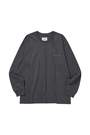 PARADISE LONG SLEEVE TEE / CHARCOAL