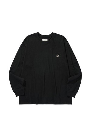 FLOWER LONG SLEEVE TEE / BLACK