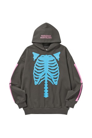 PARADOX BONE HOODIE / CHARCOAL