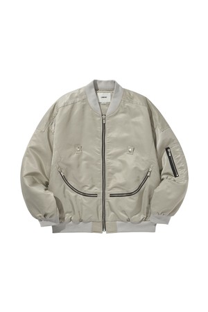 CHUCKLE MA-1 JACKET / GRAY