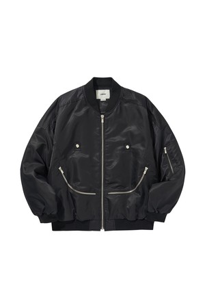 CHUCKLE MA-1 JACKET / BLACK