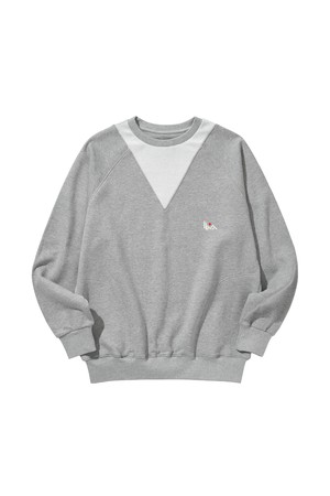 SPORTS CREW SWEAT / GRAY