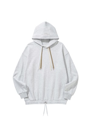 MULTI STRING HOODIE / M GRAY