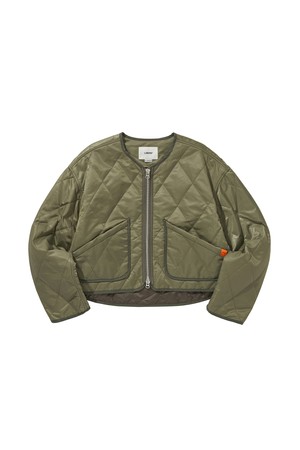 HALF QUILTING JACKET / OLIVE