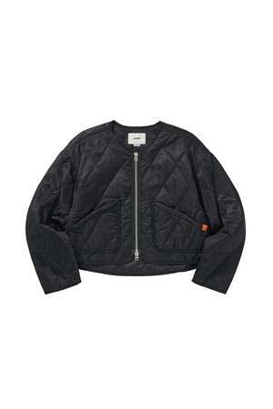 HALF QUILTING JACKET / BLACK