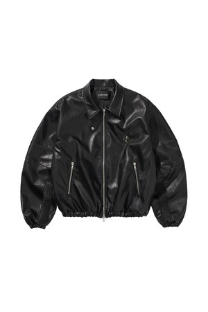 LEATHER JACKET / BLACK