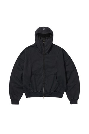 GRZ ZIP-UP HOODIE / BLACK