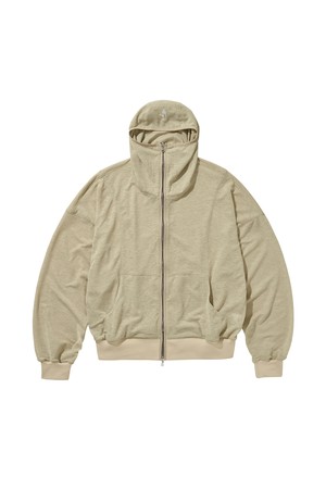 GRZ TYPE-ST ZIP-UP HOODIE / BEIGE