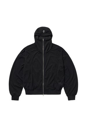 GRZ TYPE-ST ZIP-UP HOODIE / BLACK